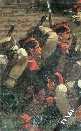 Edouard Detaille - Trois grenadiers de la Garde au repos aprs la bataille